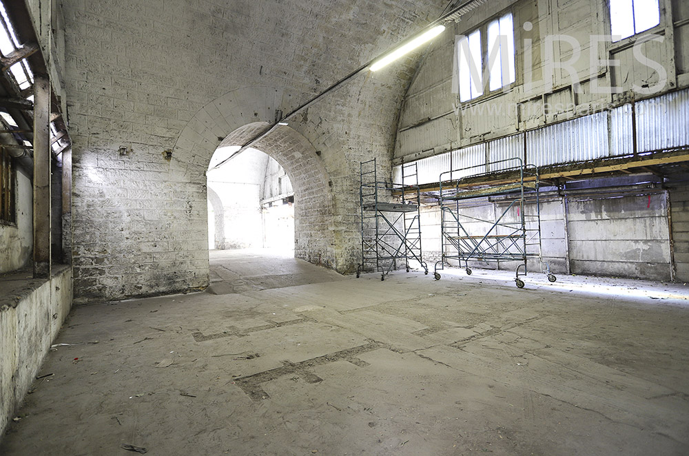 Large vaulted rooms. C1860