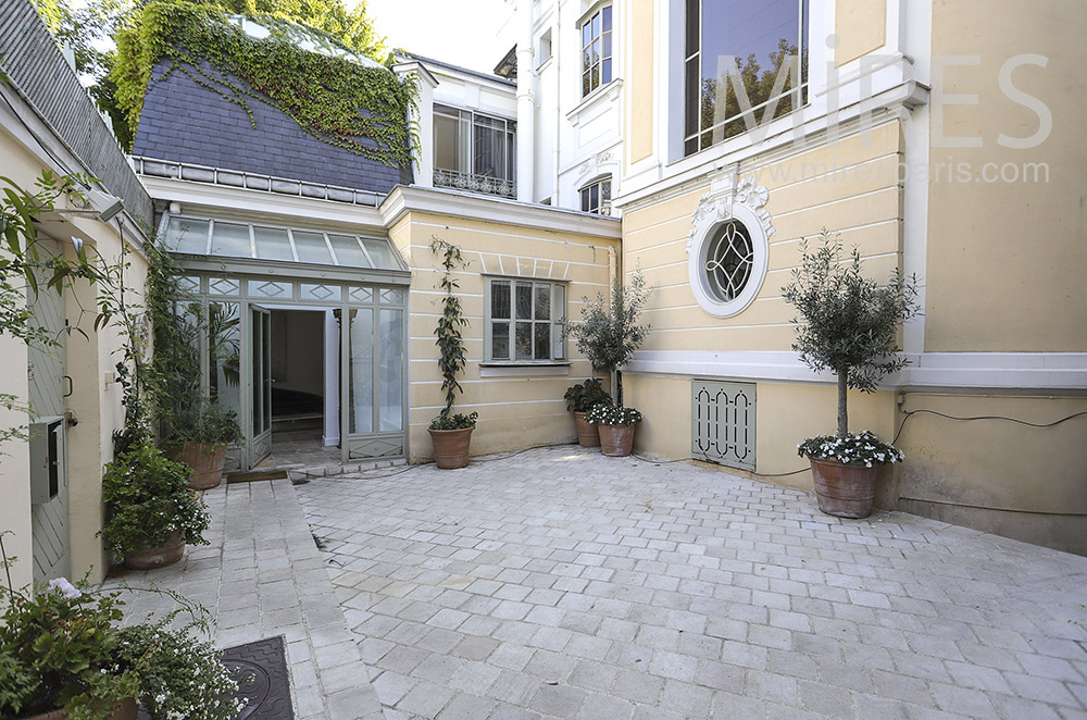 Entrance courtyard. C1862