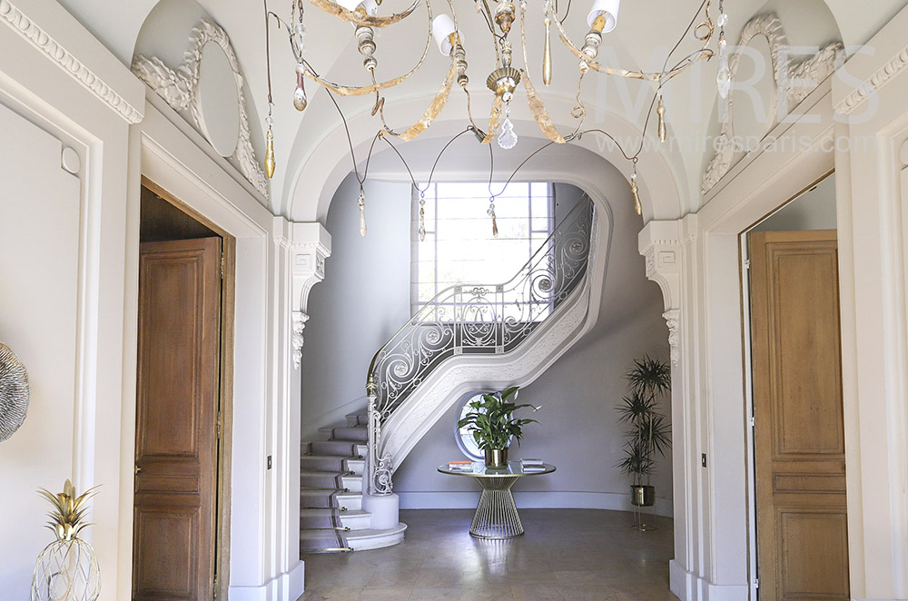 Large staircase. C1862