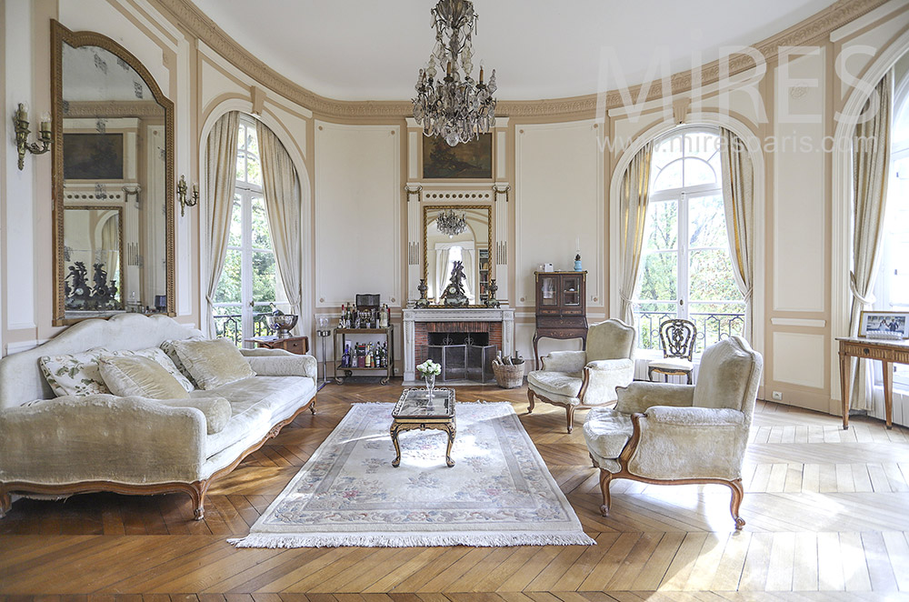 Salon d’époque en velours. C1864