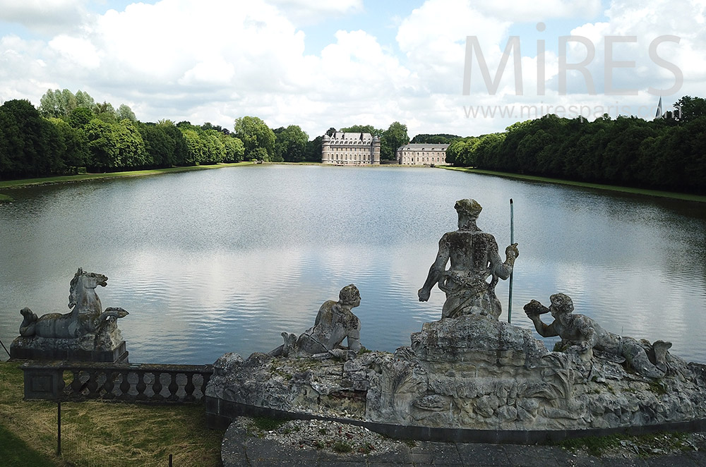 C1884 – Large castle pond