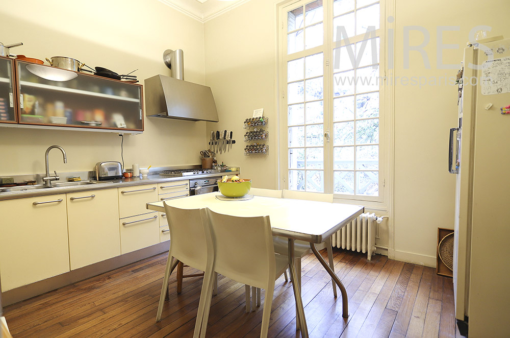 Yellow vintage kitchen. C1880