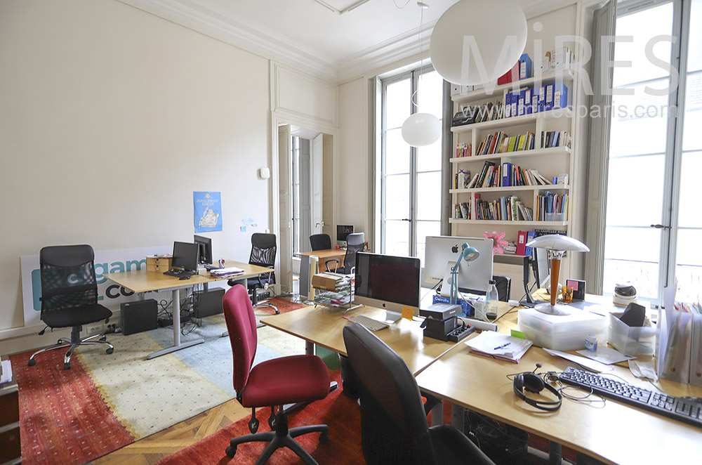 Parisian apartment office. C1891