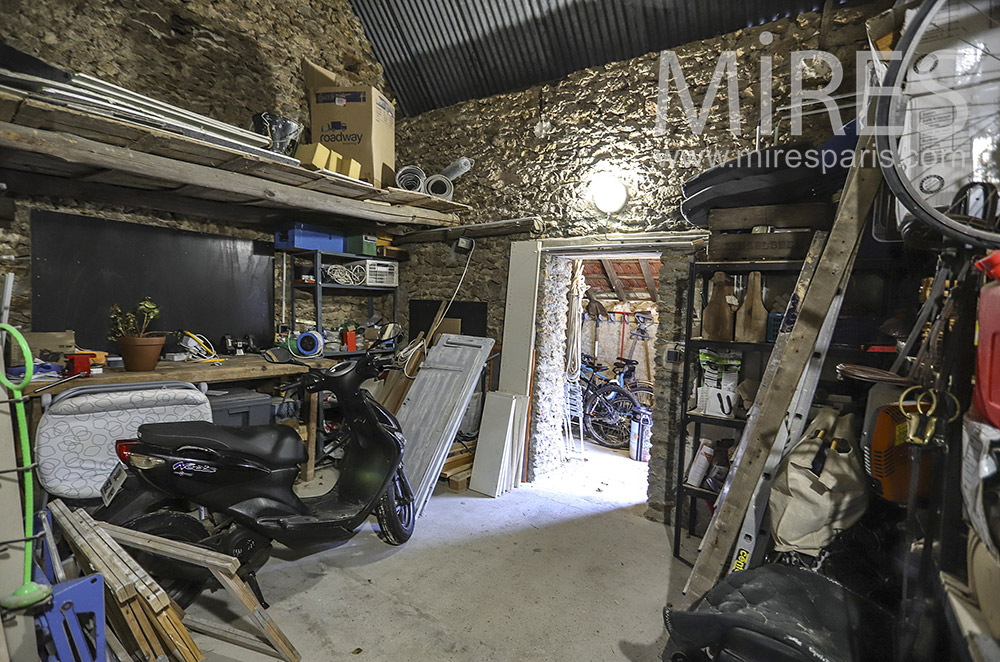 Garage and storage room. C1892