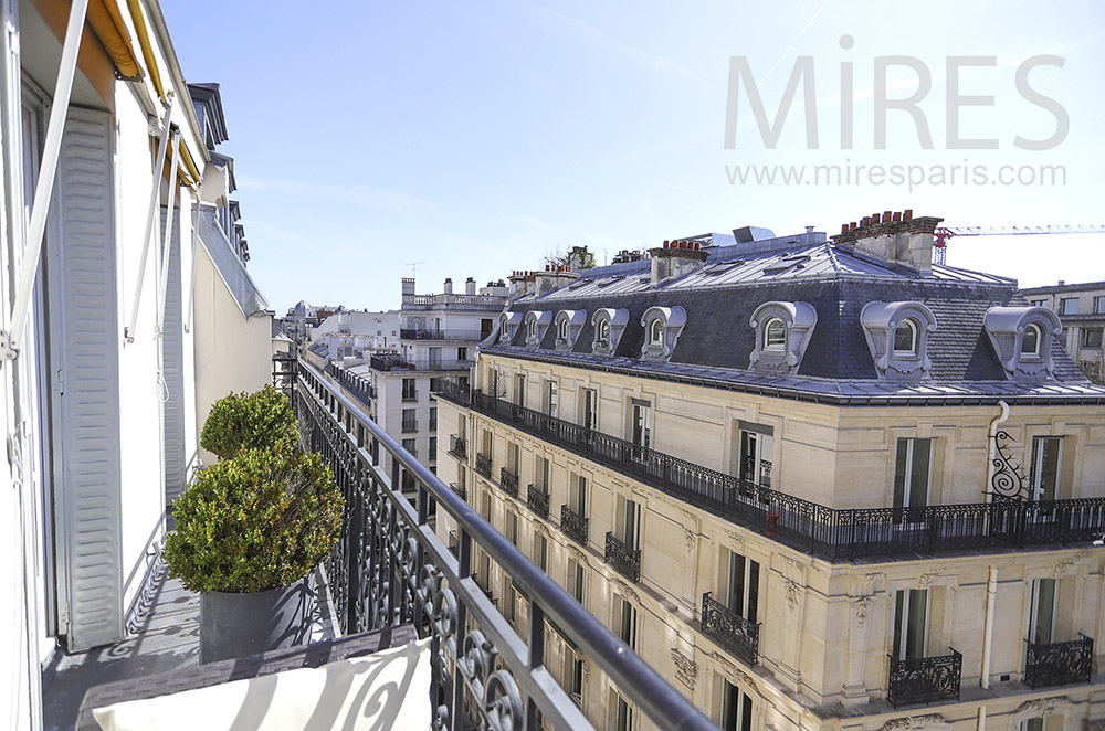 Balconies on Paris. C1903