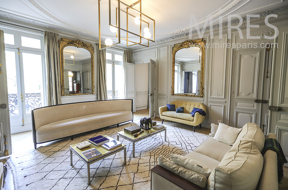 Elegant Haussmannian lounge. C1908