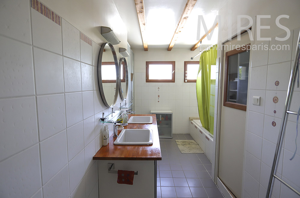 Tiled bathroom. C1918