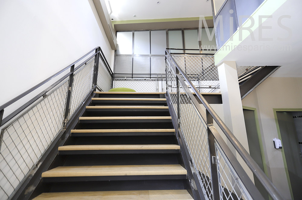 C1919 – Metal wood staircase