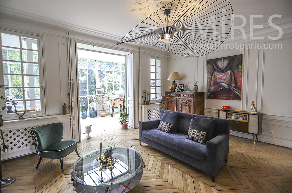 Salon déco avec véranda. C1563