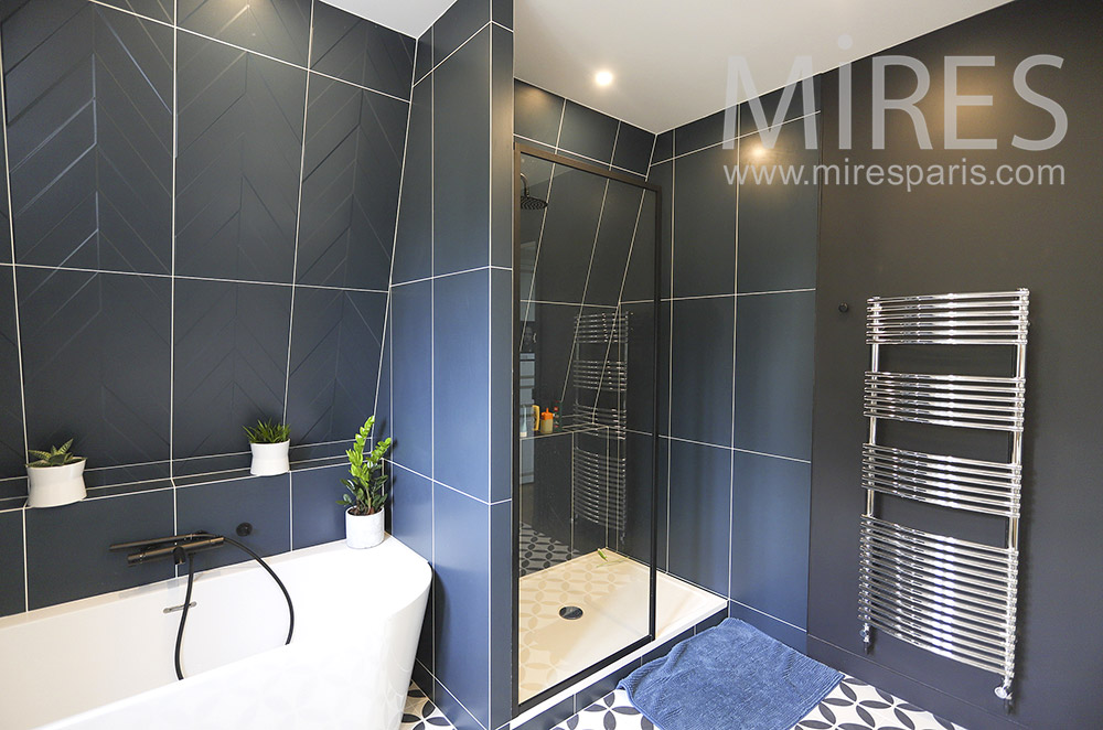 C1563 – Gray blue bathroom