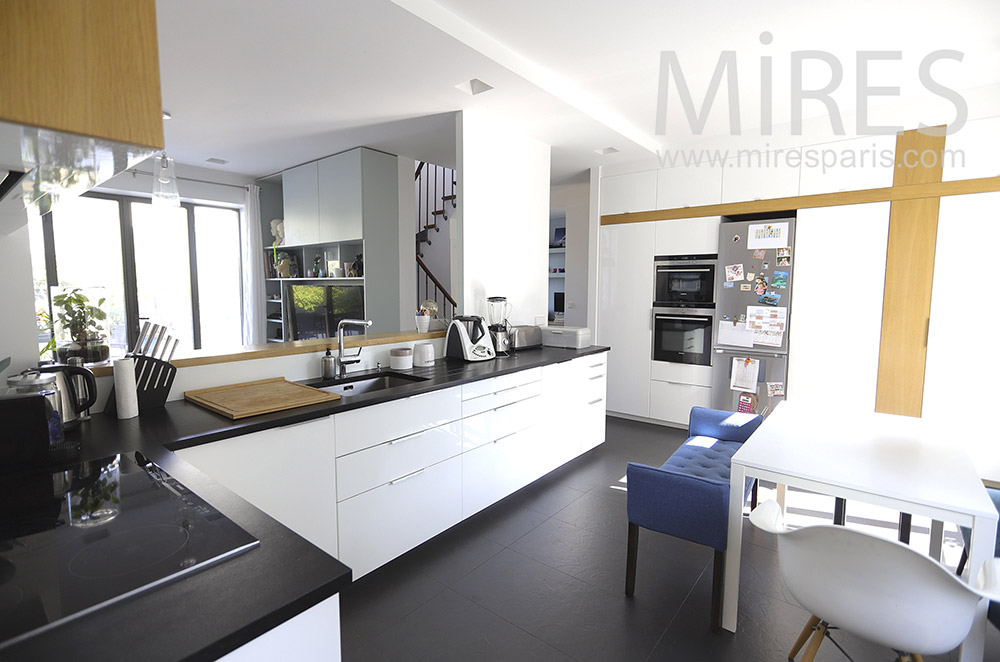 Modern open kitchen. C1934