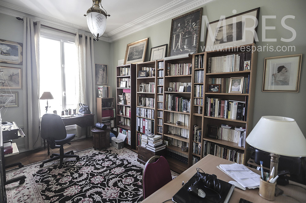Bureau à bibliothèque. C1946