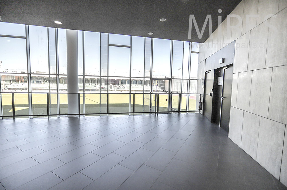 C1949 – Glazed terrace overlooking the stadium