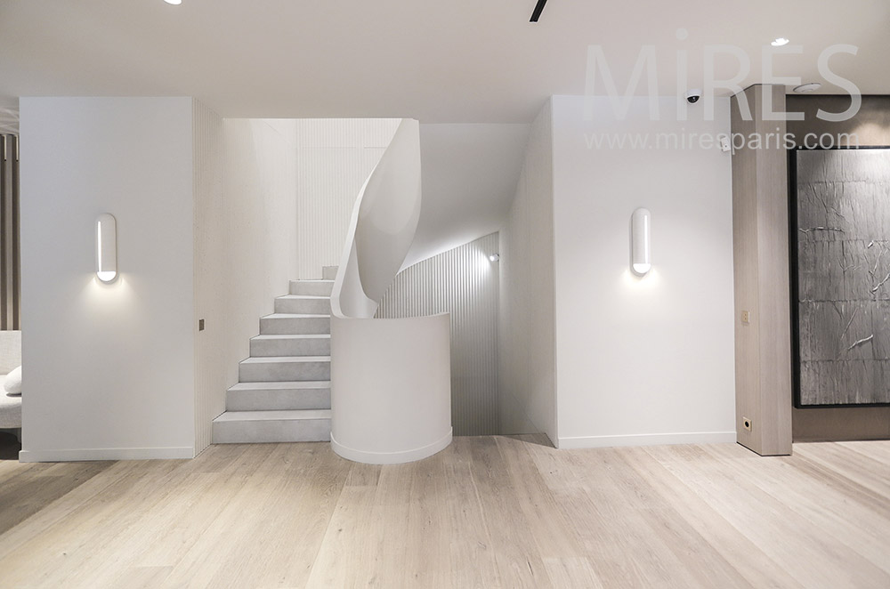 C1951 – Beautiful white staircase