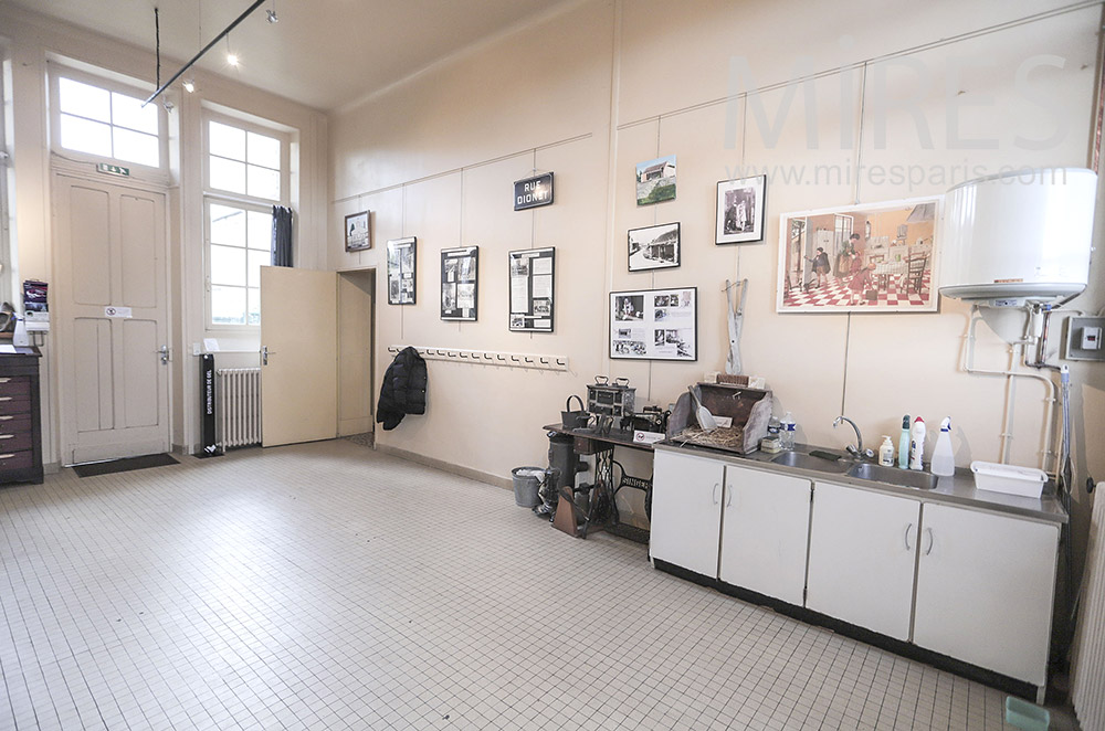 School entrance room. C1961