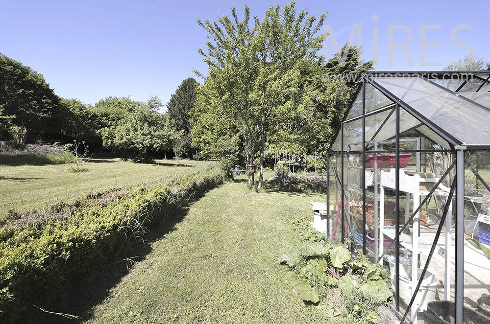 C1886 – Greenhouse and vegetable garden