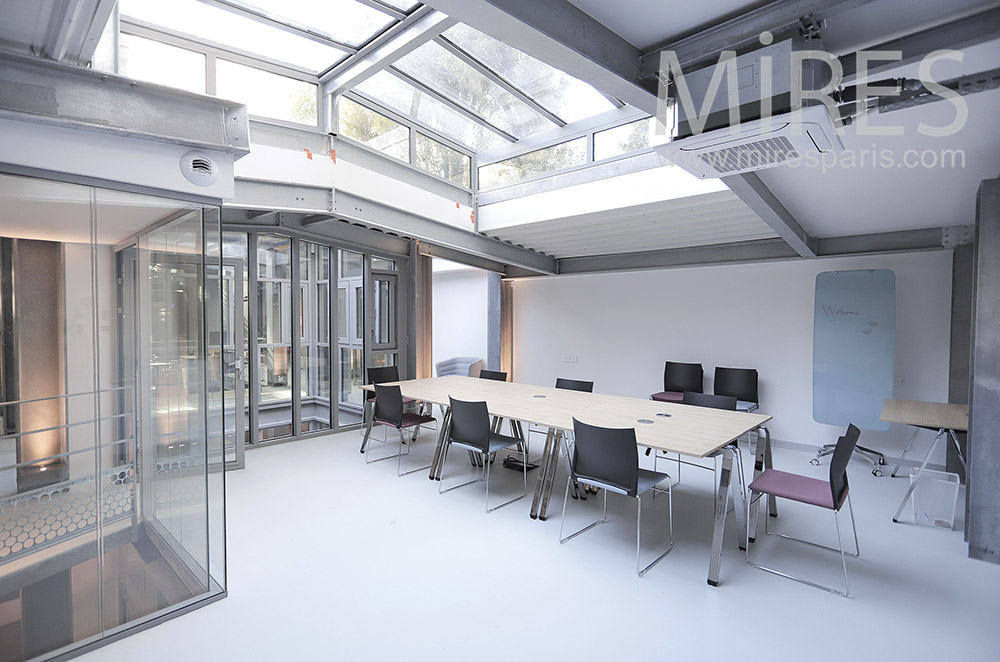 Large office under glass roof. C2037