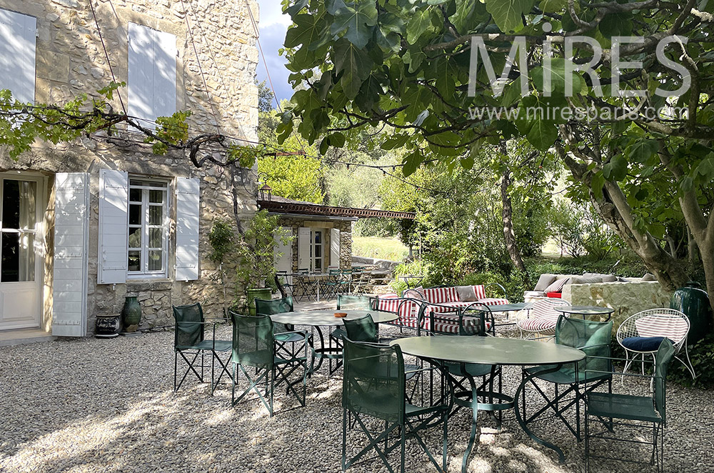 Terrasse ombragée du midi. C2055