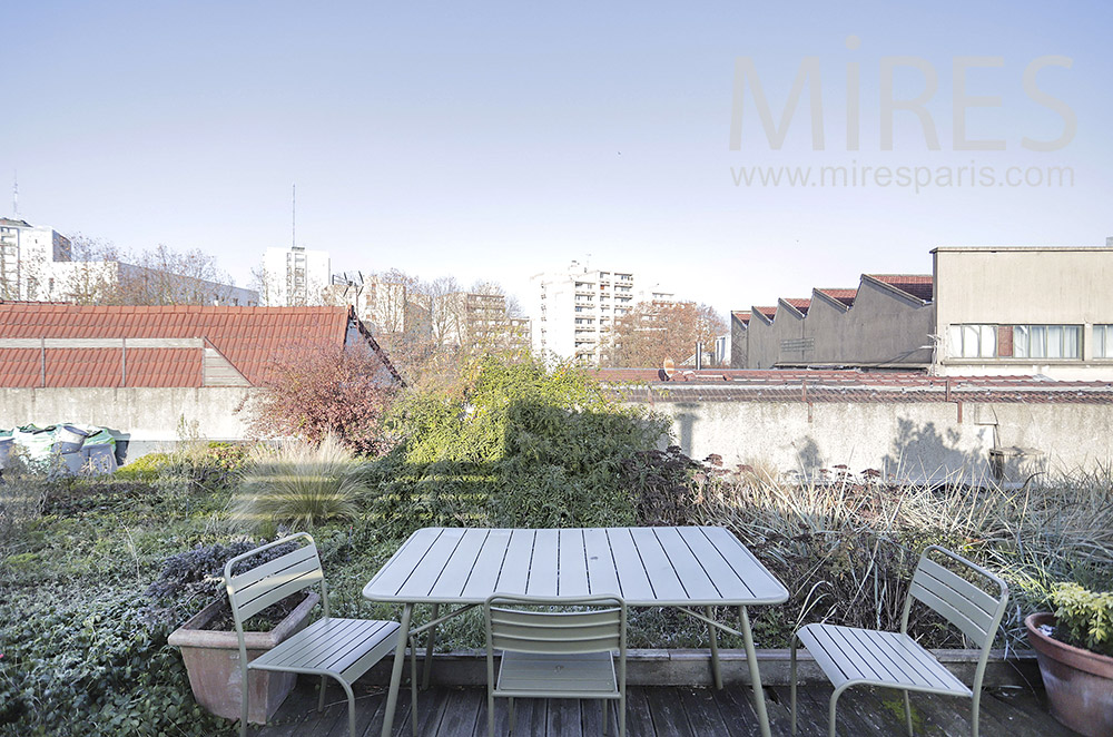 C2064 – Terrasse sur toit potager