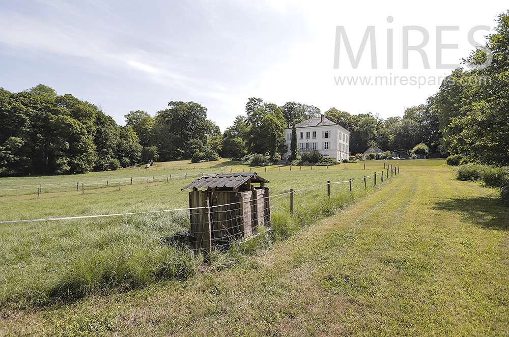 Fenced fields. C1028